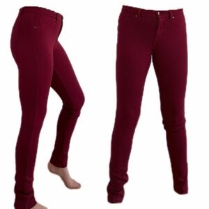 Like an Angel- Deep Red Skinny Stretch Jeans (sz S)